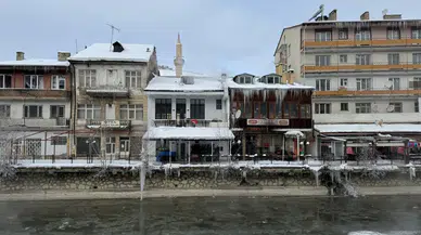 Bayburt'ta etkili olan soğuk hava kent yaşamını olumsuz etkiledi