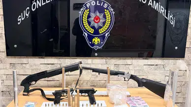 Gaziantep'te asayiş denetimleri: Uyuşturucu ve silah ele geçirildi