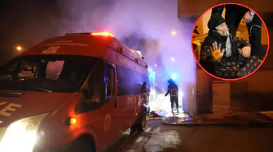 Samsun'da bina yangını : 8 kişi dumandan etkilendi