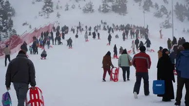 Erzincan'da kızak mevsimi açıldı