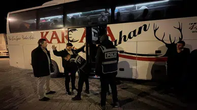 Tokat'ta durdurulan otobüste 5 kaçak göçmen bulundu
