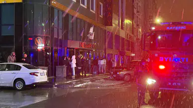 Kayseri'de bir otelin bodrumunda yangın çıktı