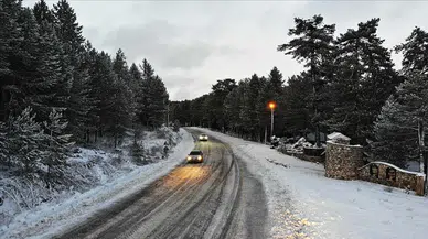 Muğla'nın yüksek kesimlerine kar yağdı!