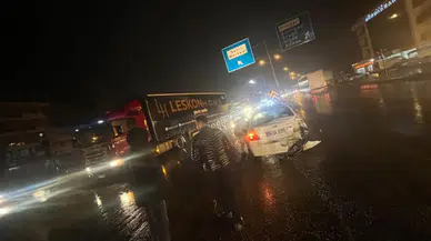 Konya'da tır ile otomobil çarpıştı: 2 yaralı