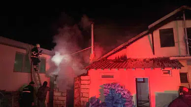 Bilecik'te mermer fabrikasında yangın çıktı