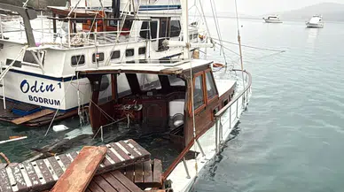 Muğla'da fırtına: Teknelerde maddi hasar oluştu!