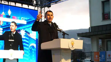 Bakan Kurum : Biz laf üstüne laf değil, taş üstüne taş koyduk