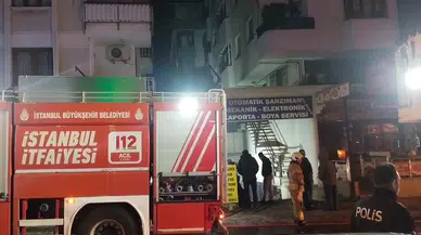 İstanbul Maltepe'de oto tamirhanesinde korkutan yangın