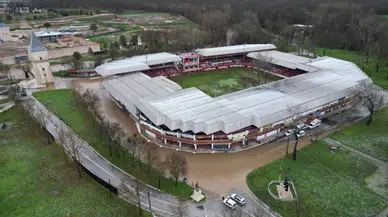 Edirne'de Tunca Nehri taştı, tarihi Er Meydanı sular altında kaldı