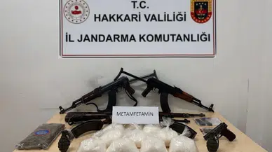 Hakkari Çukurca'da uyuşturucu ve silah operasyonu