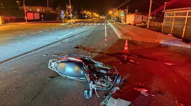 Mersin'de korkunç kaza : 18 yaşındaki motosiklet sürücüsü öldü