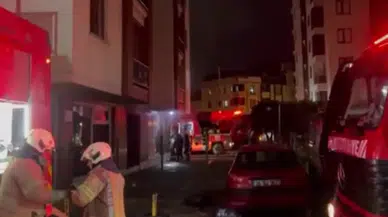 Zeytinburnu'nda bir sitenin otoparkında yangın çıktı