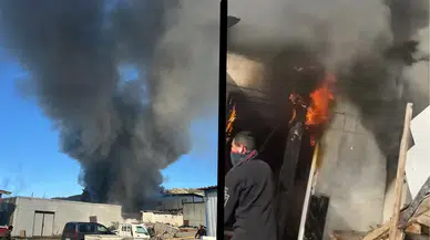 Muğla'da işçi konteynerinde yangın