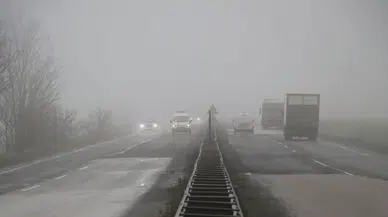 Tekirdağ'da sis etkisini artırdı : Görüş mesafesi 50 metreye düştü