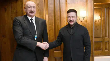 Azerbaycan Cumhurbaşkanı Aliyev, Zelensky ile bir araya geldi