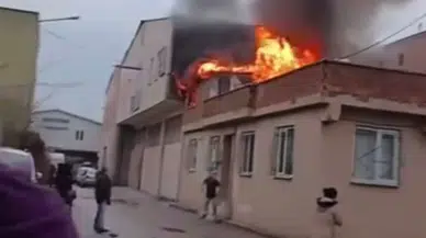 Bursa'da müstakil evde yangın çıktı!