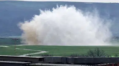 Tekirdağ Muratlı çevreyolunda su hattı patladı : Tazyikli su paniğe neden oldu