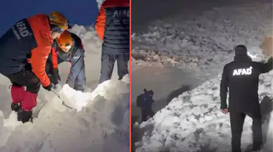 Ağrı'da verici istasyonundaki arızaya giden ekibin üzerine çığ düştü