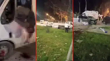 Adana’da kamyonet ile otomobil çarpıştı : 1’i ağır 3 yaralı