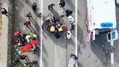 Kırıkkale'de zincirleme kaza : 2 yaralının hayati tehlikesi bulunuyor