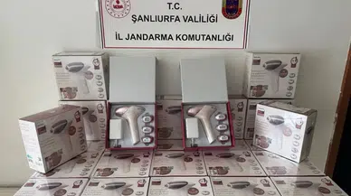 Şanlıurfa'da 1,2 milyon liralık kaçak epilasyon cihazı operasyonu