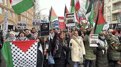 Almanya’da 'Soykırımı durdurun' protestosu