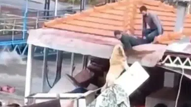 Alanya’da sel felaketi : Taşan Dim Çayı’nda işletme yıkıldı , köpek son anda kurtarıldı