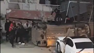 Adıyaman'da iki otomobil çarpıştı : 3 yaralı