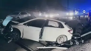 Silivri'de 4 araçlı zincirleme kaza : Yaralılar var