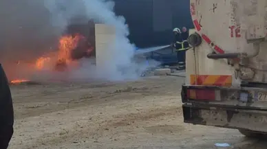 Hatay’da şantiyede jeneratör yangını!
