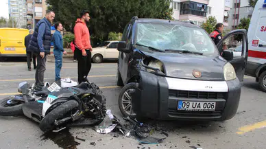 Aydın’da ticari araç ve motosiklet çarpıştı : 1 ağır yaralı