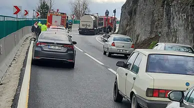 Bolu Dağı’nda tanker yangını : D-100 karayolu Ankara yönü trafiğe kapandı