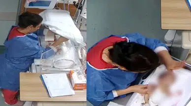 5 günlük bebeğe şiddet uygulayan hemşireden savunma geldi