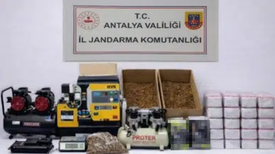 Antalya'da kaçakçılık operasyonu : 17 kilogram tütün ele geçirildi
