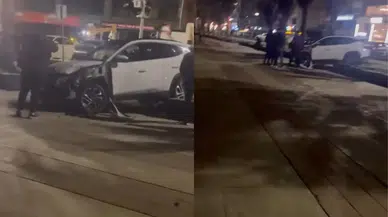 Samsun'da sürücü fren yerine gaza bastı : Araç yürüyüş yoluna girdi!