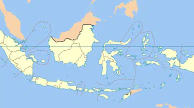 Endonezya'da obruk tarım arazisini yuttu