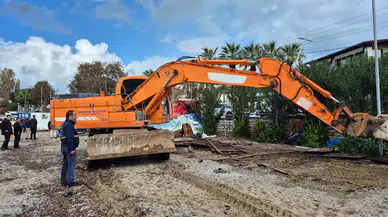 Muğla'nın Bodrum ilçesinde yıkım