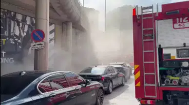 Üsküdar’da spor salonunda korkutan yangın : Sauna alevlere teslim oldu