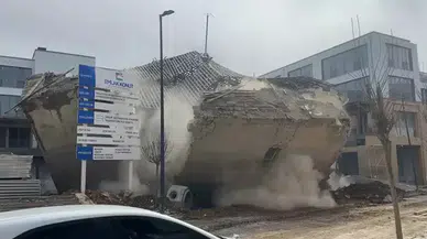 Malatya’da cami inşaatında göçük : 1 işçi yaralandı