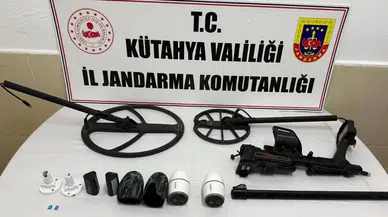 Kütahya'da kaçak kazı yapan 2 kişi yakalandı