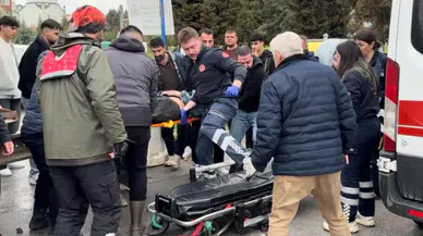 Edirne'de korkunç kaza : Kamyonun altına sürüklenen 2 kişi yaralandı