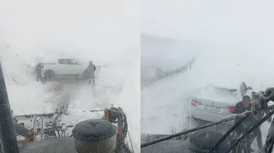 Hakkari'de zirvede mahsur kalan 10 kişilik aile kurtarıldı