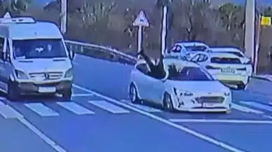 Beykoz’da yaya geçidinde korkunç kaza : Hatalı sollama yapan araç yayaya çarptı