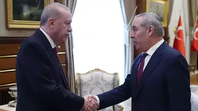 Cumhurbaşkanı Erdoğan , Hüseyin eş-Şeyh’i kabul etti