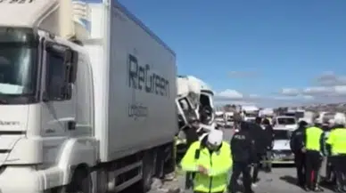 Ankara'da geri gelen tıra çarpan tanker şoförü hayatını kaybetti