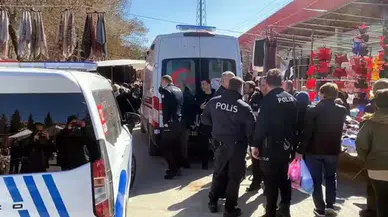 Bolu'da pazar içerisinde sopalı kavga : Yaralılar var