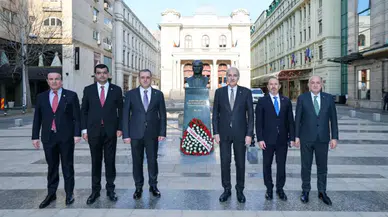 TBMM Başkanı Kurtulmuş, Romanya’da Atatürk Anıtı’nı ziyaret etti