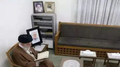 Hamaney'in son görüntüleri ortaya çıktı : Kur'an okudu