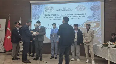 Kur’an-ı Kerim’i güzel okuma yarışmasında Muhammed Yahya Sertkaya birinci oldu