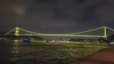 Fatih Sultan Mehmet Köprüsü neden sarı renge büründü?